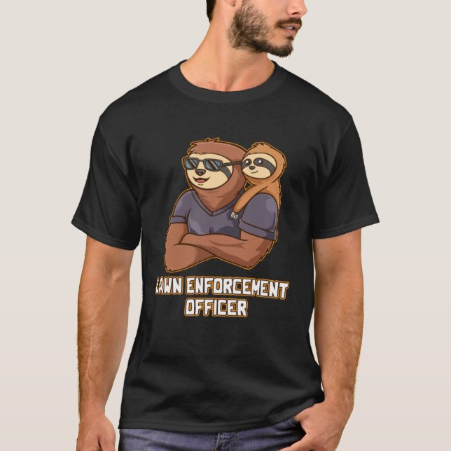 Camiseta Lawn Enforcement Officer Hobby Backyard Pastime Pa (Anverso)