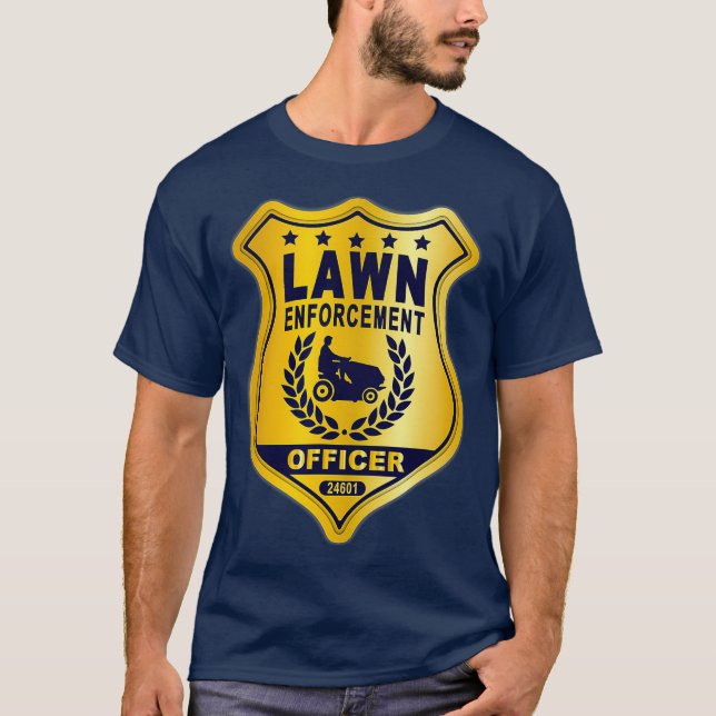 Camiseta Lawn Enforcement Officer Landscape Gardener (Anverso)