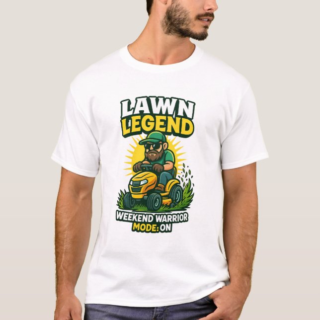 Camiseta Lawn Legend – Weekend Warrior Mode: ON (Anverso)