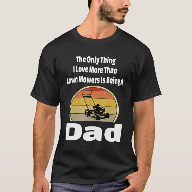 Camiseta Lawn Mower Dad Padr Masculino Yard Grass Cutting R (Anverso)