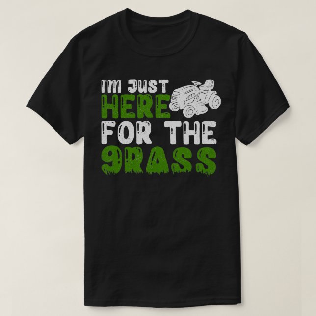 Camiseta Lawn Mower Garden Cutter Trimmer Lawnmower (Diseño del anverso)