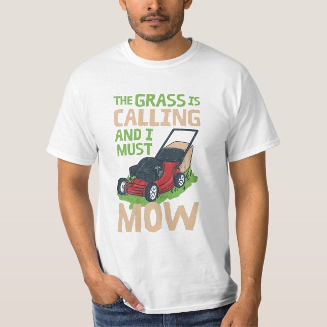 Camiseta Lawn Mower Lawn Care (Anverso)