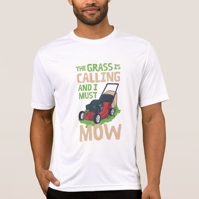 Camiseta Lawn Mower Lawn Care (Anverso)