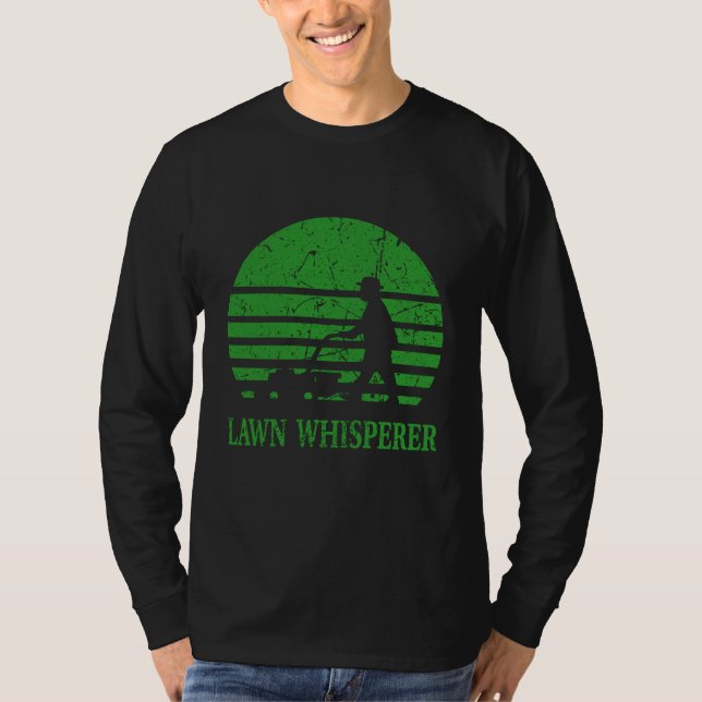 Camiseta Lawn Mower Lawn Whisperer Gardener Gift (Anverso)