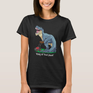 Camiseta Lawn Mower Rex Mowing Dinosaur Gardener Tractor