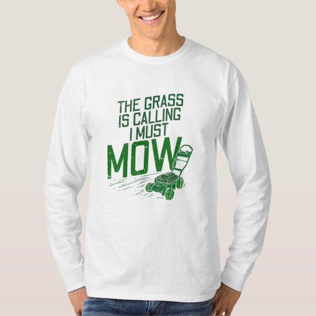 Camiseta Lawn Mowing (Anverso)