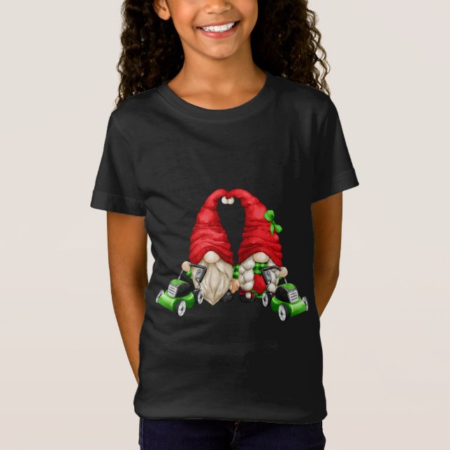 Camiseta Lawn Mowing Family Group Halloween Costueve Garden (Anverso)