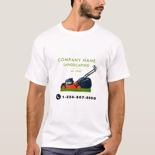 Camiseta Lawn Mowing Landscaping Garden Lawn Care (Anverso)