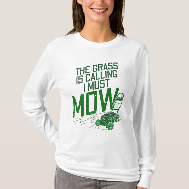 Camiseta Lawn Mowing Lawn Care (Anverso)