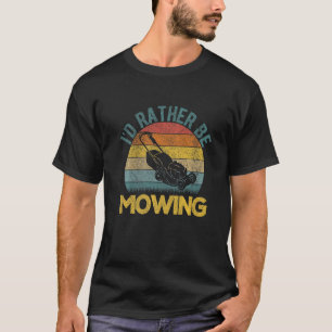 Camiseta Lawn Mowing Lawn Mower Landscaper Gardener Retro