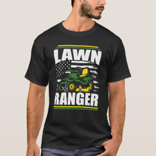 Camiseta Lawn Ranger Mower Dad Dad Dad American Flag Padres