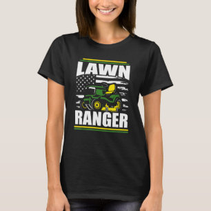 Camiseta Lawn Ranger Mower Dad Dad Dad American Flag Padres