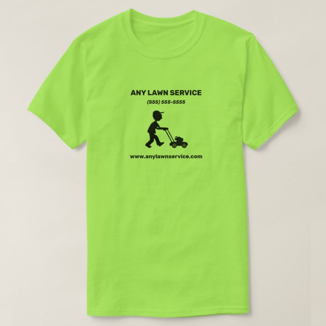 Camiseta Lawn Service Company (Diseño del anverso)