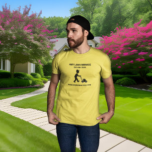 Camiseta Lawn Service Company Yellow