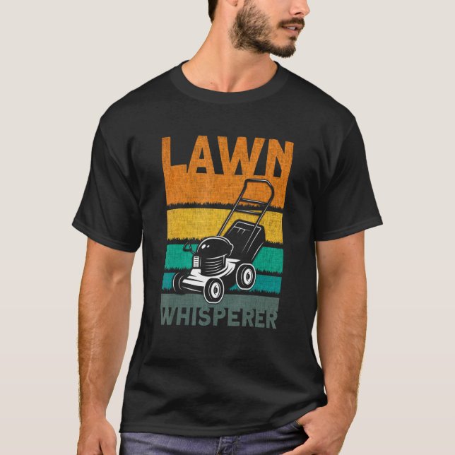 Camiseta Lawn Whisperer Lawn Mower Gardening (Anverso)