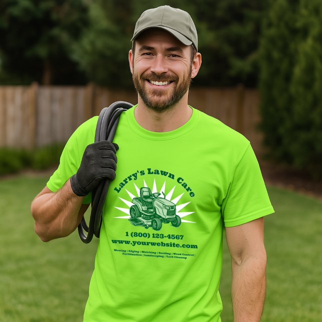 Camiseta Lawnmower Lawn Care Business Template (Subido por el creador)