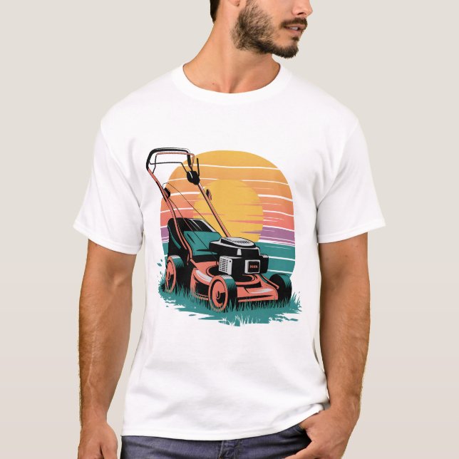 Camiseta Lawnmower Sunset (Anverso)