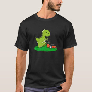 Camiseta Lawrence Care Mower Dinosaur Landscape Gardener Di