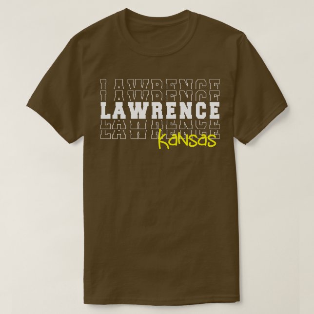 Camiseta Lawrence city Kansas Lawrence KS (Diseño del anverso)