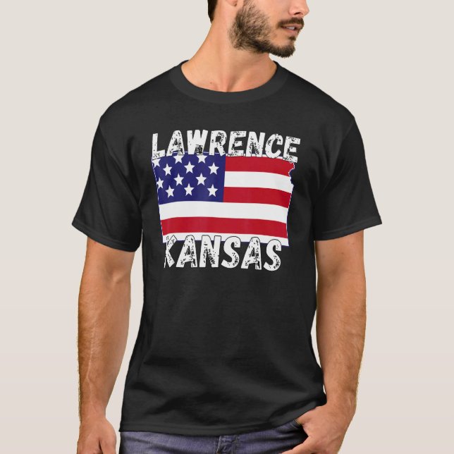 Camiseta Lawrence KS Kansas Kansas Cities (Anverso)