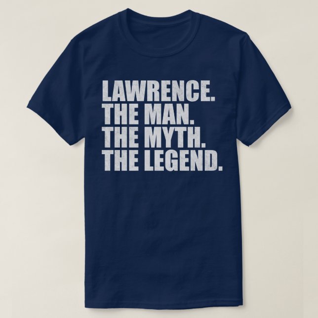 Camiseta Lawrence Lawrence Nombre Lawrence dado nombre (Diseño del anverso)