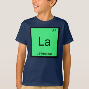 Camiseta Lawrence Name Chemistry Element Periódico Table