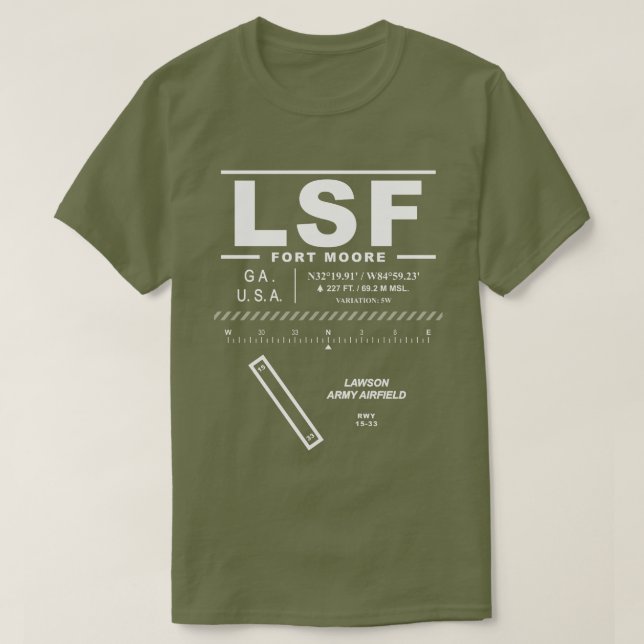Camiseta Lawson Army Airfield LSF (Diseño del anverso)