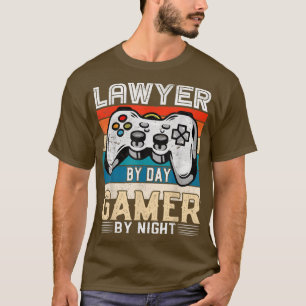 Camiseta Lawyer by day gamer by night video gaming fans Ret