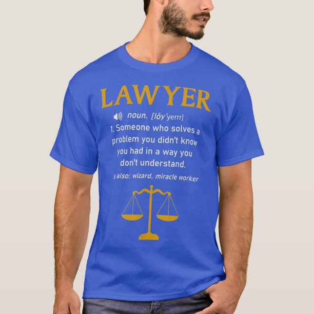 Camiseta Lawyer Dictionary Definition  Funny Attorney Law (Anverso)