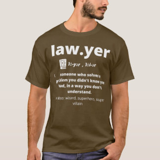 Camiseta Lawyer Dictionary Definition Funny Gag Gifts for L