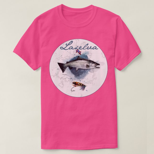 Camiseta Laxelva Noruega (Diseño del anverso)