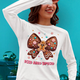 Camiseta Lazo Coqueta de Pan de Jengibre con Hielo y Especi