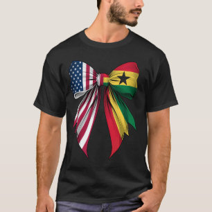 Camiseta Lazo Coqueta Raíces de Ghana Orgullo Ghanés U