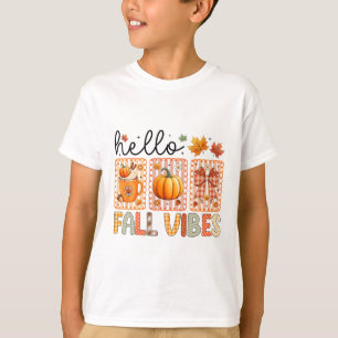 Camiseta Lazo Coqueto Calabaza Temporada Día de Acción de G