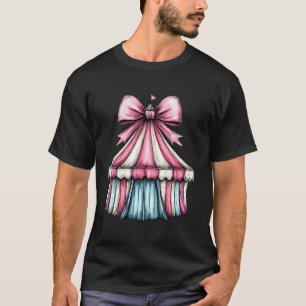 Camiseta Lazo Coqueto Circo Carnaval Cinta Rosa Día de la M