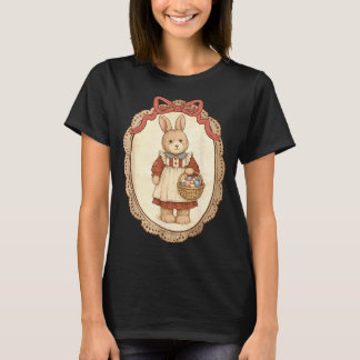 Camiseta Lazo Coqueto Conejo Divertido Huevos Conejo Feliz 