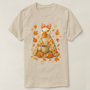 Camiseta Lazo Coqueto de Ganso con Manta de Café Vibracione