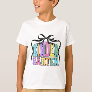 Camiseta Lazo Coqueto de Jardín de Infancia De Regreso a la