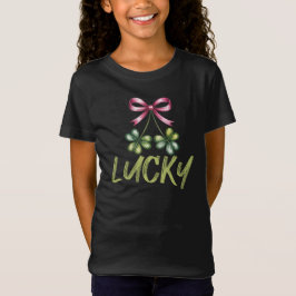 Camiseta Lazo Coqueto del Día de San Patricio Afortunado