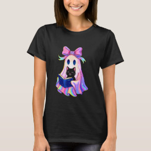 Camiseta Lazo Coqueto Divertido Fantasma de Halloween Soste