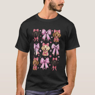 Camiseta Lazo Coqueto Labrador Retriever Perro Lab Mamá Ros
