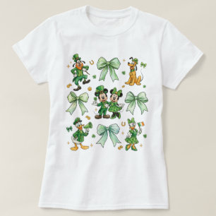 Camiseta Lazo Coqueto Mickey y Amigos Día de San Patricio