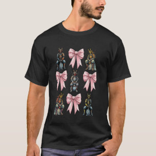 Camiseta Lazo Coqueto Samurái Guerrero Japonés Cinta Rosa