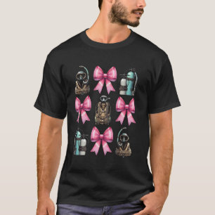 Camiseta Lazo Coquette Buceo Mamá Buzo Snorkel Rosa R