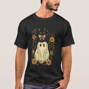 Camiseta Lazo Coquette Floral Fantasma Gato Negro Lindo Ret