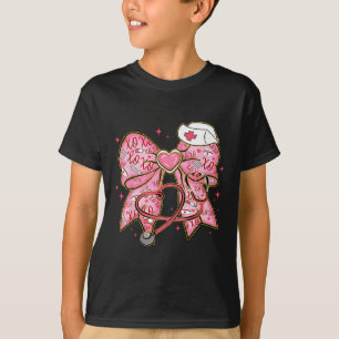 Camiseta Lazo Coquette Xoxo Enfermera Día de San Valentín E