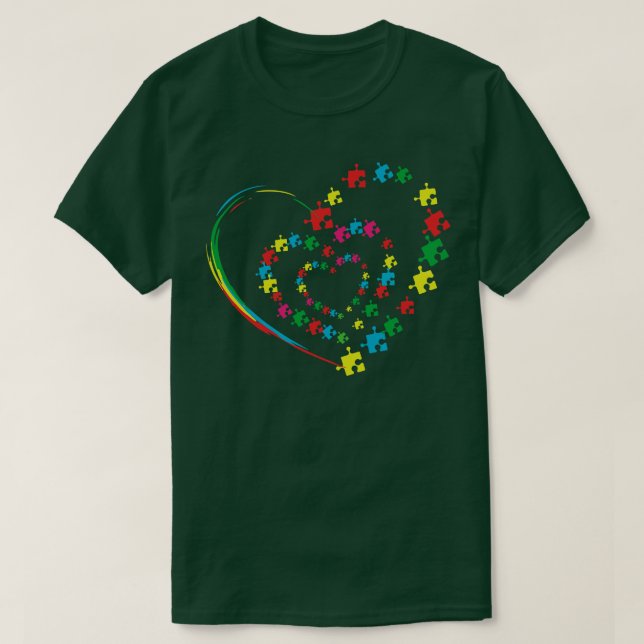 Camiseta Lazo de amor: regalo de conciencia sobre el autism (Diseño del anverso)