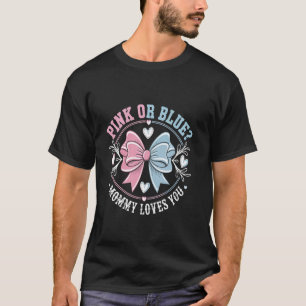 Camiseta Lazo de coqueta para mamá rosa o azul para la reve