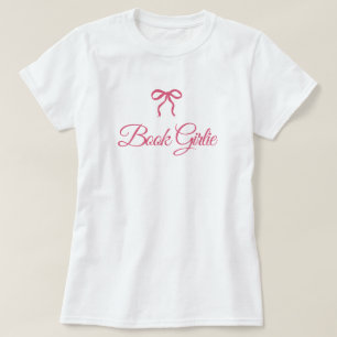 Camiseta Lazo de Coqueta Rosa para Amantes de Libros Chicas