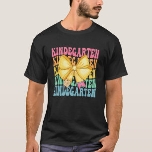 Camiseta Lazo de lápiz coqueta de jardín de infancia, Hola